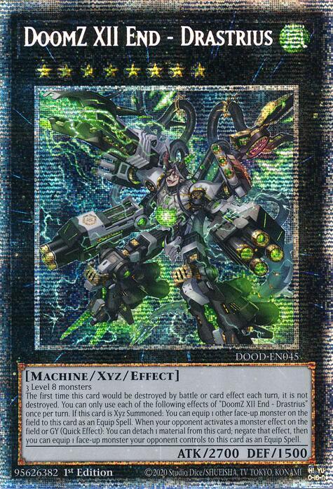 DoomZ XII End - Drastrius (Starlight Rare) DOOD-EN045 card from Doom of Dimensions