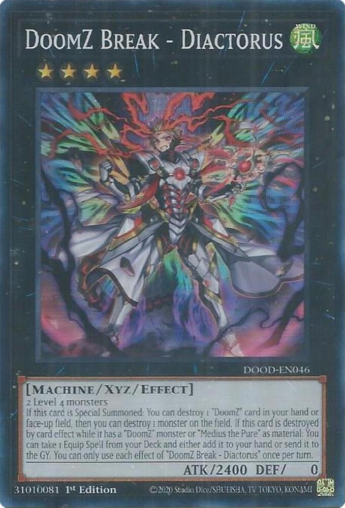 DoomZ Break - Diactorus DOOD-EN046 card from Doom of Dimensions