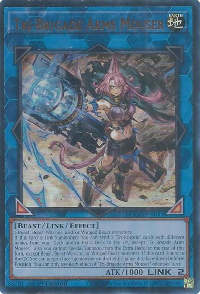 Tri-Brigade Arms Mouser DOOD-EN051 card from Doom of Dimensions