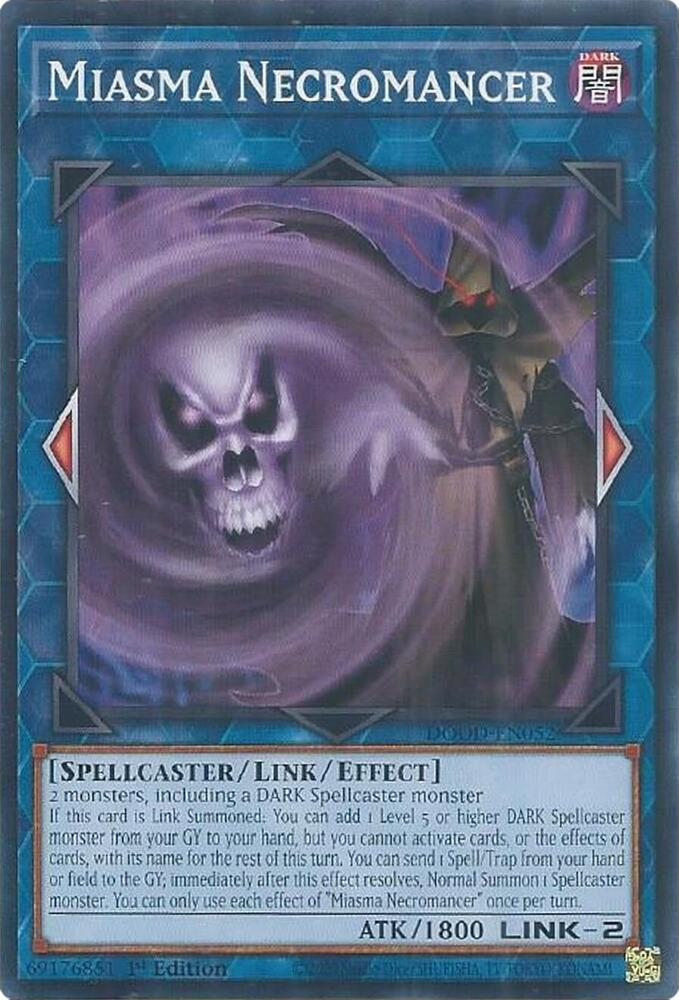 Miasma Necromancer DOOD-EN052 card from Doom of Dimensions