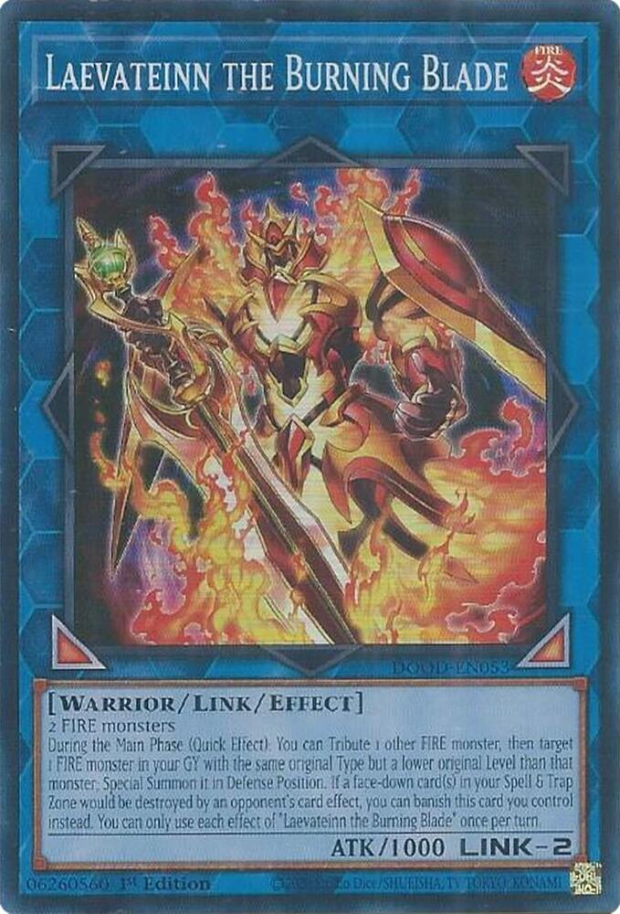 Laevateinn the Burning Blade DOOD-EN053 card from Doom of Dimensions