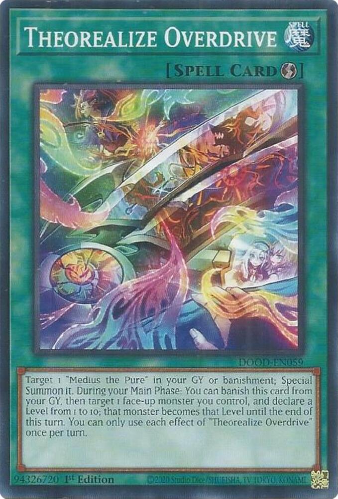 Theorealize Overdrive DOOD-EN059 card from Doom of Dimensions