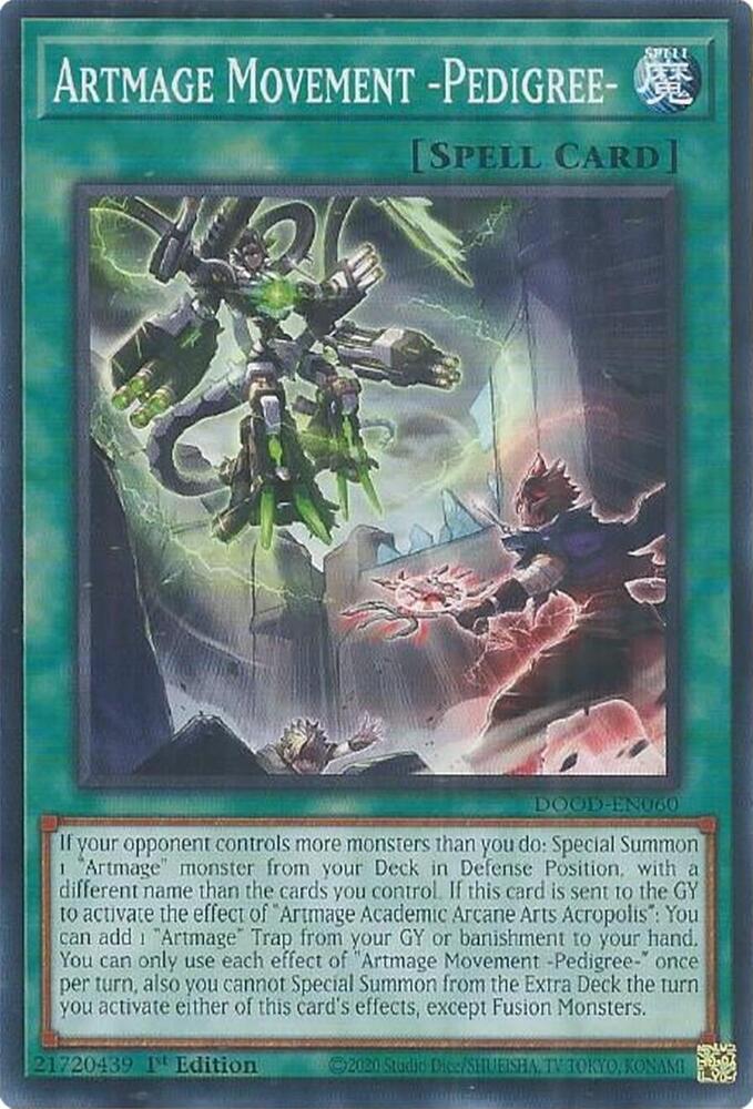 Artmage Movement -Pedigree- DOOD-EN060 card from Doom of Dimensions