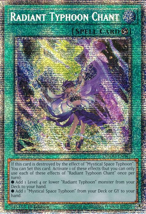 Radiant Typhoon Chant (Starlight Rare) DOOD-EN061 card from Doom of Dimensions