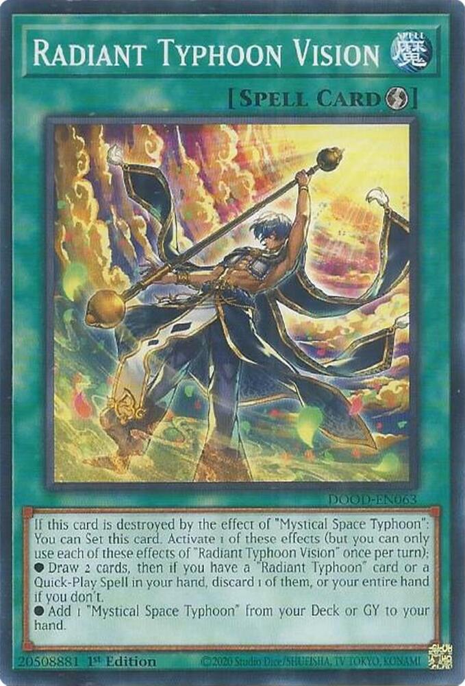 Radiant Typhoon Vision DOOD-EN063 card from Doom of Dimensions