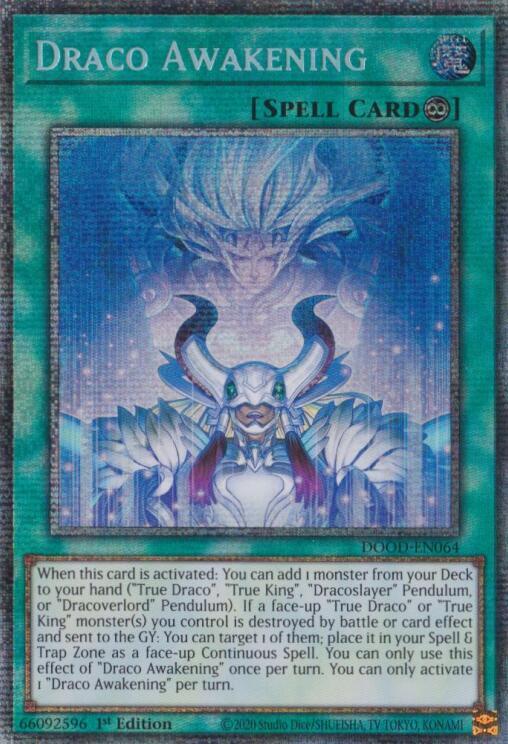 Draco Awakening (Starlight Rare) DOOD-EN064 card from Doom of Dimensions