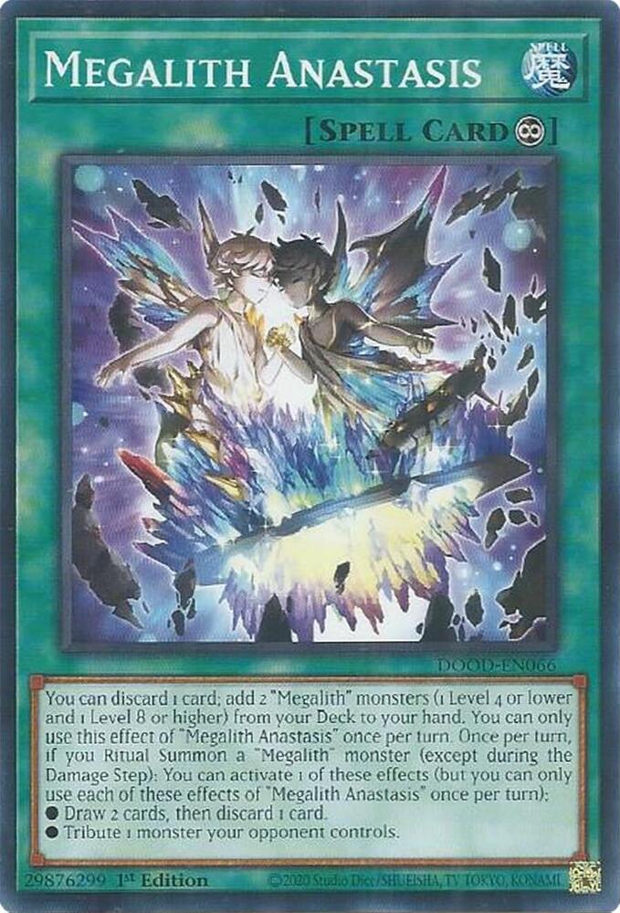 Megalith Anastasis DOOD-EN066 card from Doom of Dimensions
