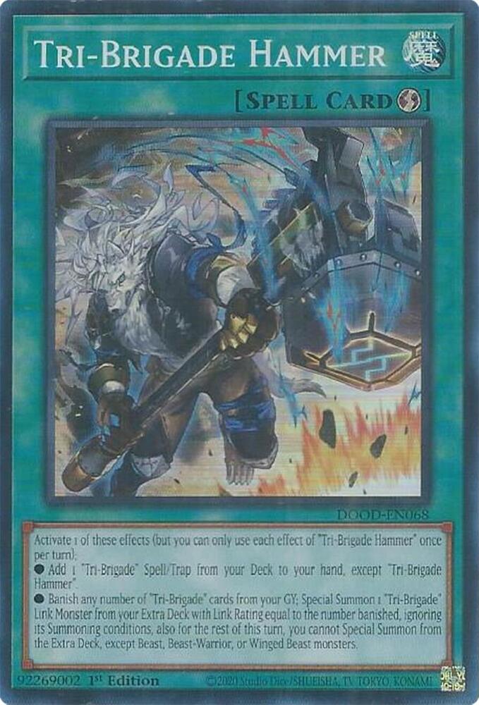 Tri-Brigade Hammer DOOD-EN068 card from Doom of Dimensions