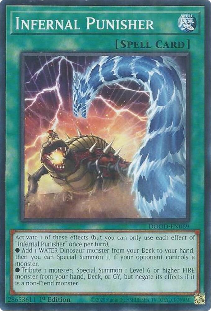 Infernal Punisher DOOD-EN069 card from Doom of Dimensions