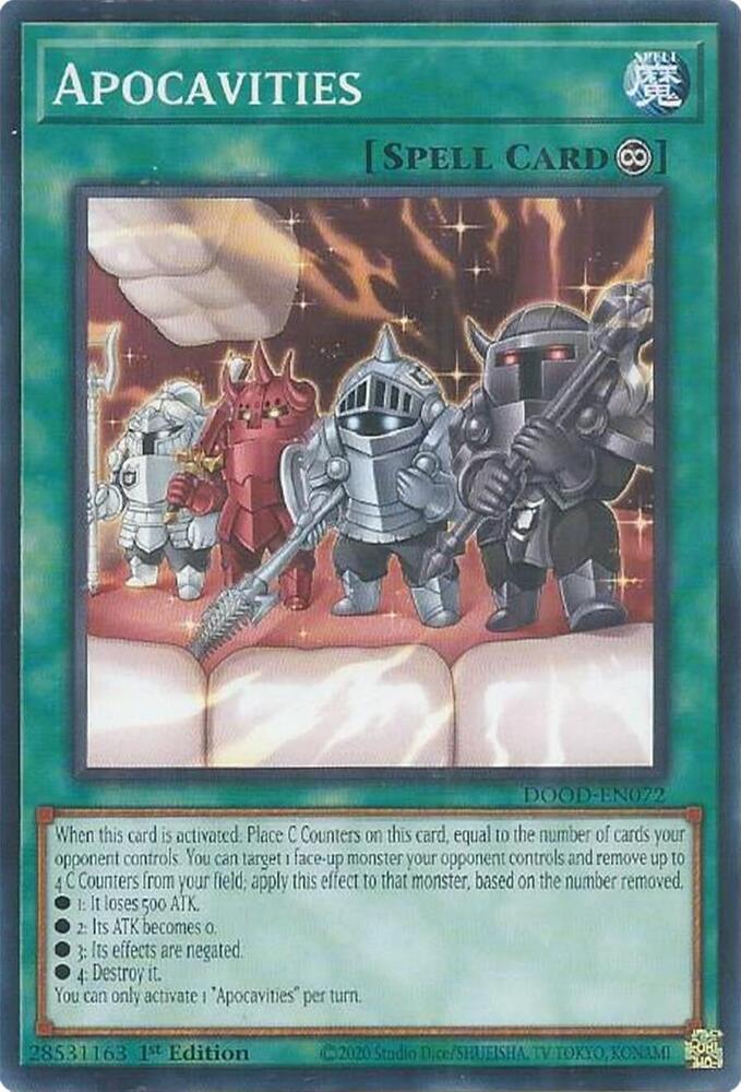 Apocavities DOOD-EN072 card from Doom of Dimensions