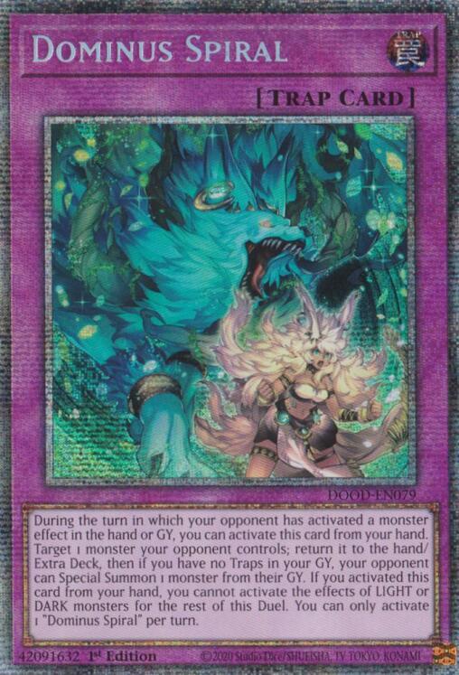 Dominus Spiral (Starlight Rare) DOOD-EN079 card from Doom of Dimensions