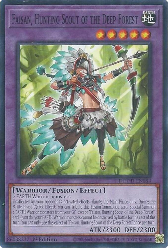 Faisan, Hunting Scout of the Deep Forest DOOD-EN084 card from Doom of Dimensions