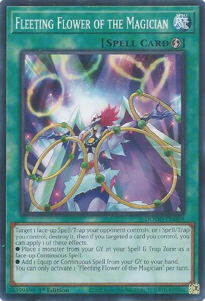 Fleeting Flower of the Magician DOOD-EN089 card from Doom of Dimensions