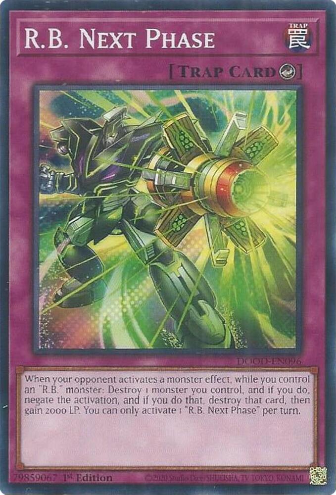 R.B. Next Phase DOOD-EN096 card from Doom of Dimensions