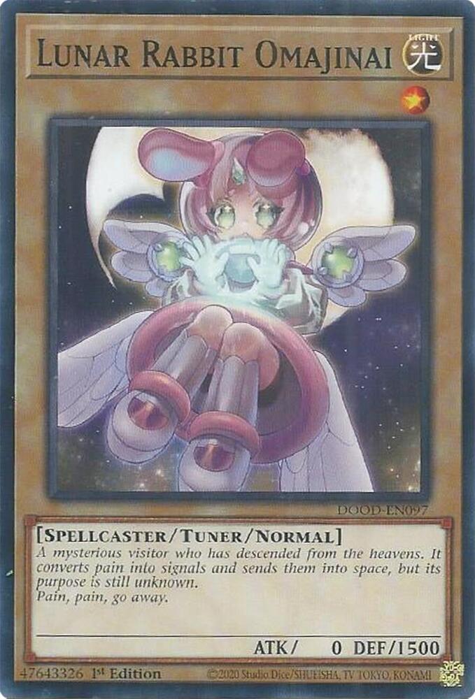 Lunar Rabbit Omajinai DOOD-EN097 card from Doom of Dimensions