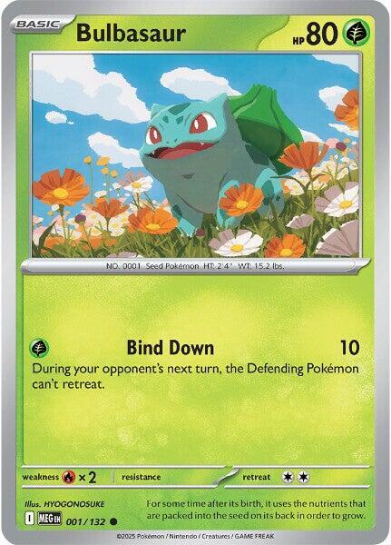 Bulbasaur 001/132 card from ME01: Mega Evolution