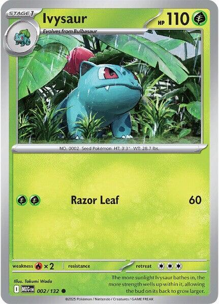 Ivysaur 002/132 card from ME01: Mega Evolution