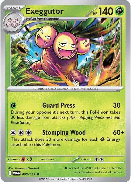 Exeggutor 005/132 card from ME01: Mega Evolution