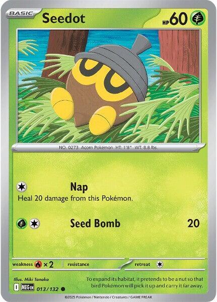 Seedot 013/132 card from ME01: Mega Evolution