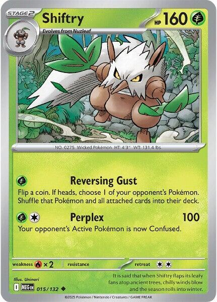 Shiftry 015/132 card from ME01: Mega Evolution