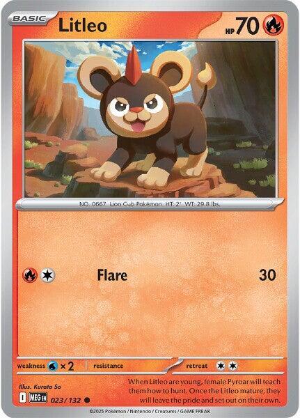 Litleo 023/132 card from ME01: Mega Evolution