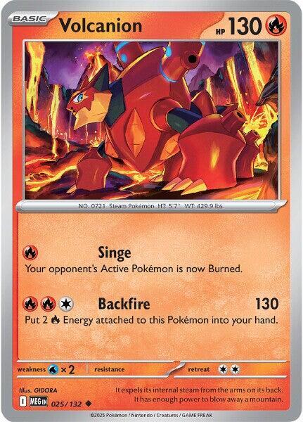 Volcanion 025/132 card from ME01: Mega Evolution