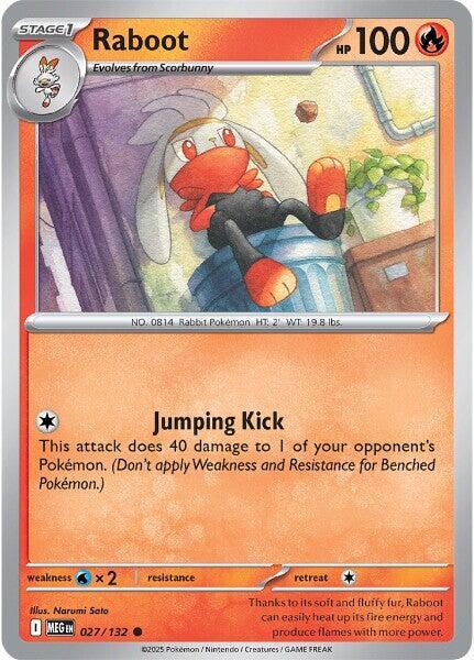 Raboot 027/132 card from ME01: Mega Evolution