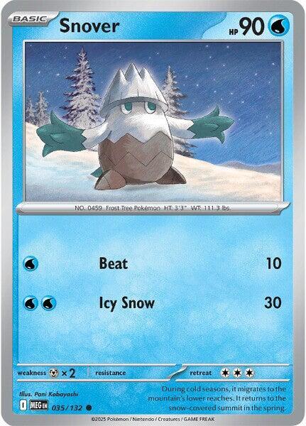 Snover 035/132 card from ME01: Mega Evolution