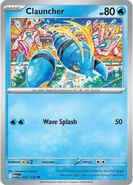 Clauncher 037/132 card from ME01: Mega Evolution
