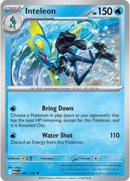 Inteleon 041/132 card from ME01: Mega Evolution