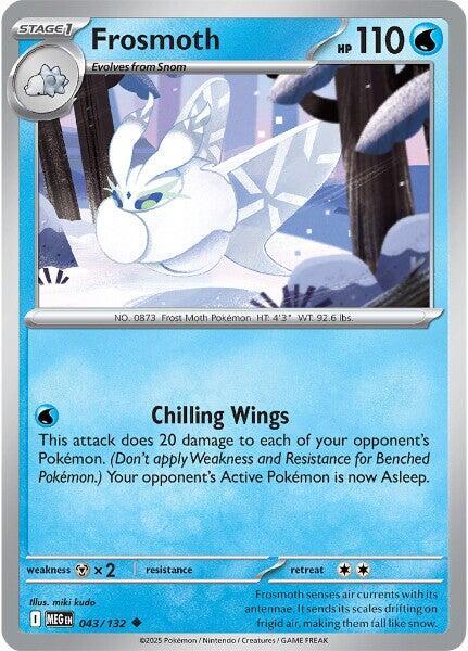 Frosmoth 043/132 card from ME01: Mega Evolution