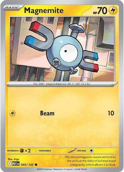 Magnemite 045/132 card from ME01: Mega Evolution