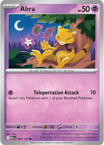 Abra 054/132 card from ME01: Mega Evolution