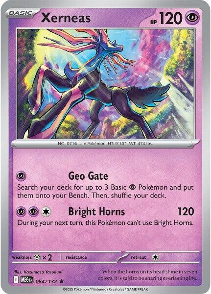 Xerneas 064/132 card from ME01: Mega Evolution