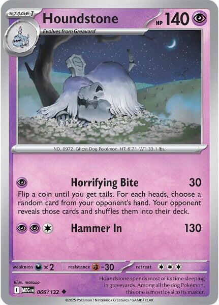 Houndstone 066/132 card from ME01: Mega Evolution