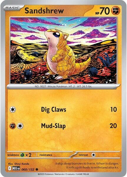 Sandshrew 068/132 card from ME01: Mega Evolution