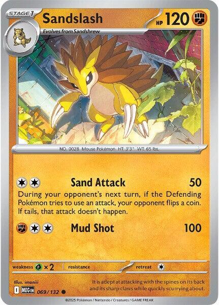 Sandslash 069/132 card from ME01: Mega Evolution
