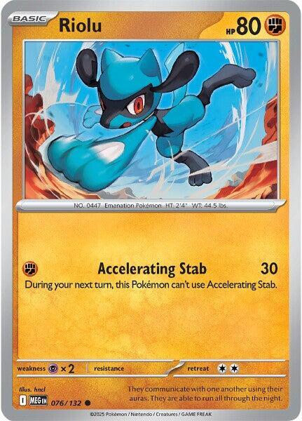 Riolu 076/132 card from ME01: Mega Evolution