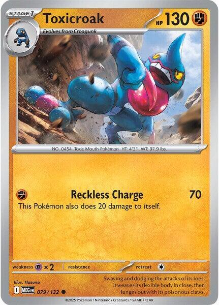 Toxicroak 079/132 card from ME01: Mega Evolution