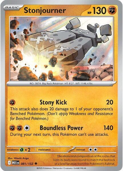 Stonjourner 081/132 card from ME01: Mega Evolution