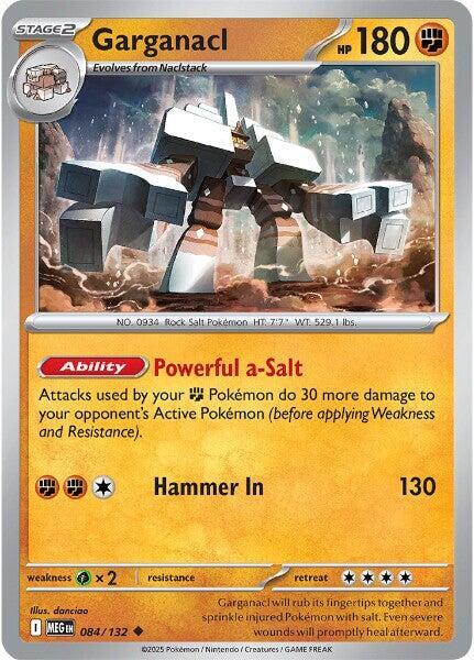 Garganacl 084/132 card from ME01: Mega Evolution