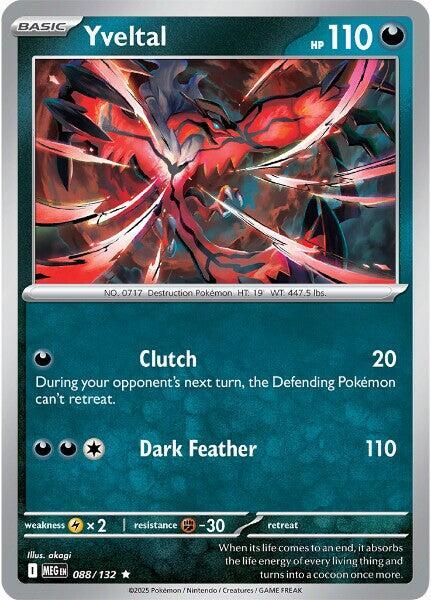Yveltal 088/132 card from ME01: Mega Evolution