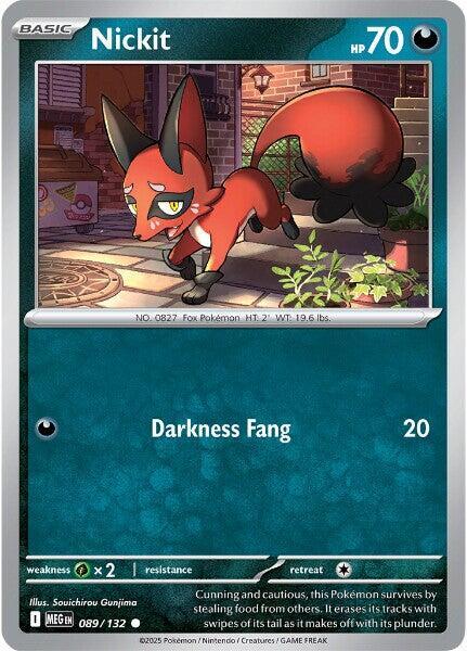 Nickit 089/132 card from ME01: Mega Evolution