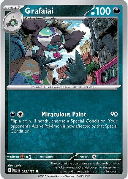 Grafaiai 092/132 card from ME01: Mega Evolution