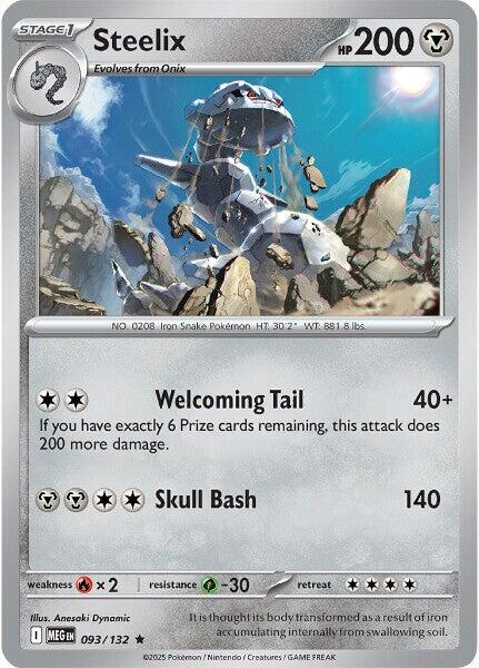 Steelix 093/132 card from ME01: Mega Evolution