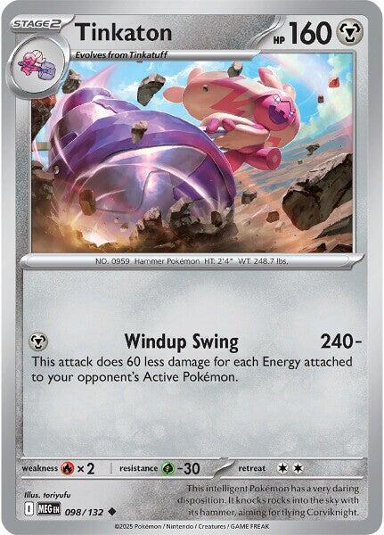 Tinkaton 098/132 card from ME01: Mega Evolution