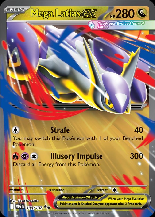 Mega Latias ex 100/132 card from ME01: Mega Evolution