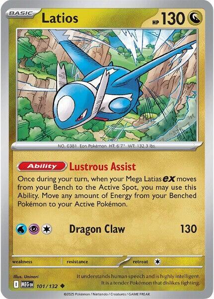 Latios 101/132 card from ME01: Mega Evolution
