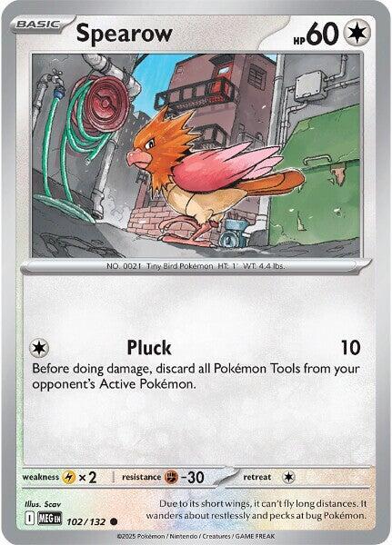 Spearow 102/132 card from ME01: Mega Evolution