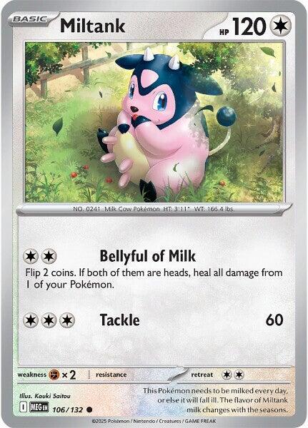 Miltank 106/132 card from ME01: Mega Evolution